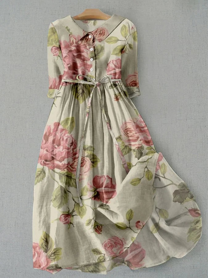 Women's Floral Cotton Summer Dress