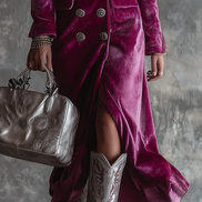 Women's Solid Velvet Blazer Dress
