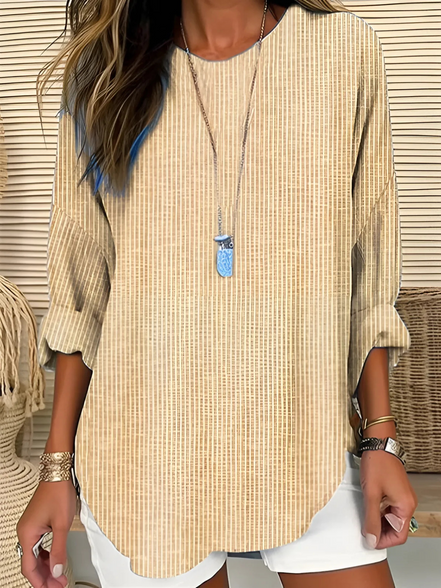 Women's Striped Viscose Blouse