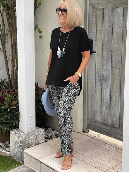 Women's Solid Lightweight Casual Set
