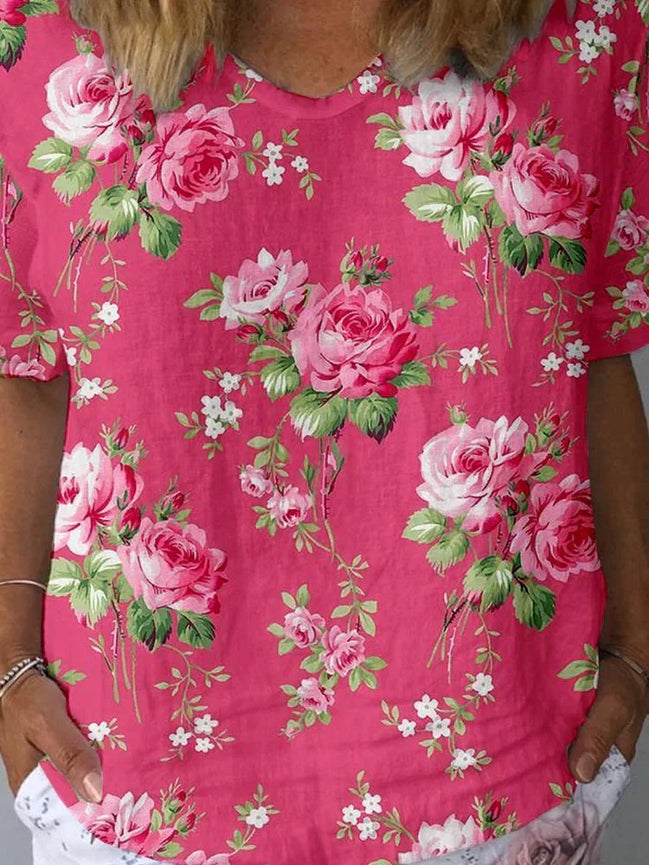 Women's Floral Cotton Shirt