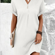 Women's Solid Jersey Relaxed Dress
