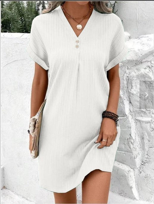 Women's Solid Jersey Relaxed Dress