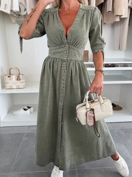 Women's Blue Denim Dress