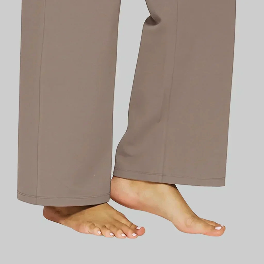 Women's Solid Cotton Trousers