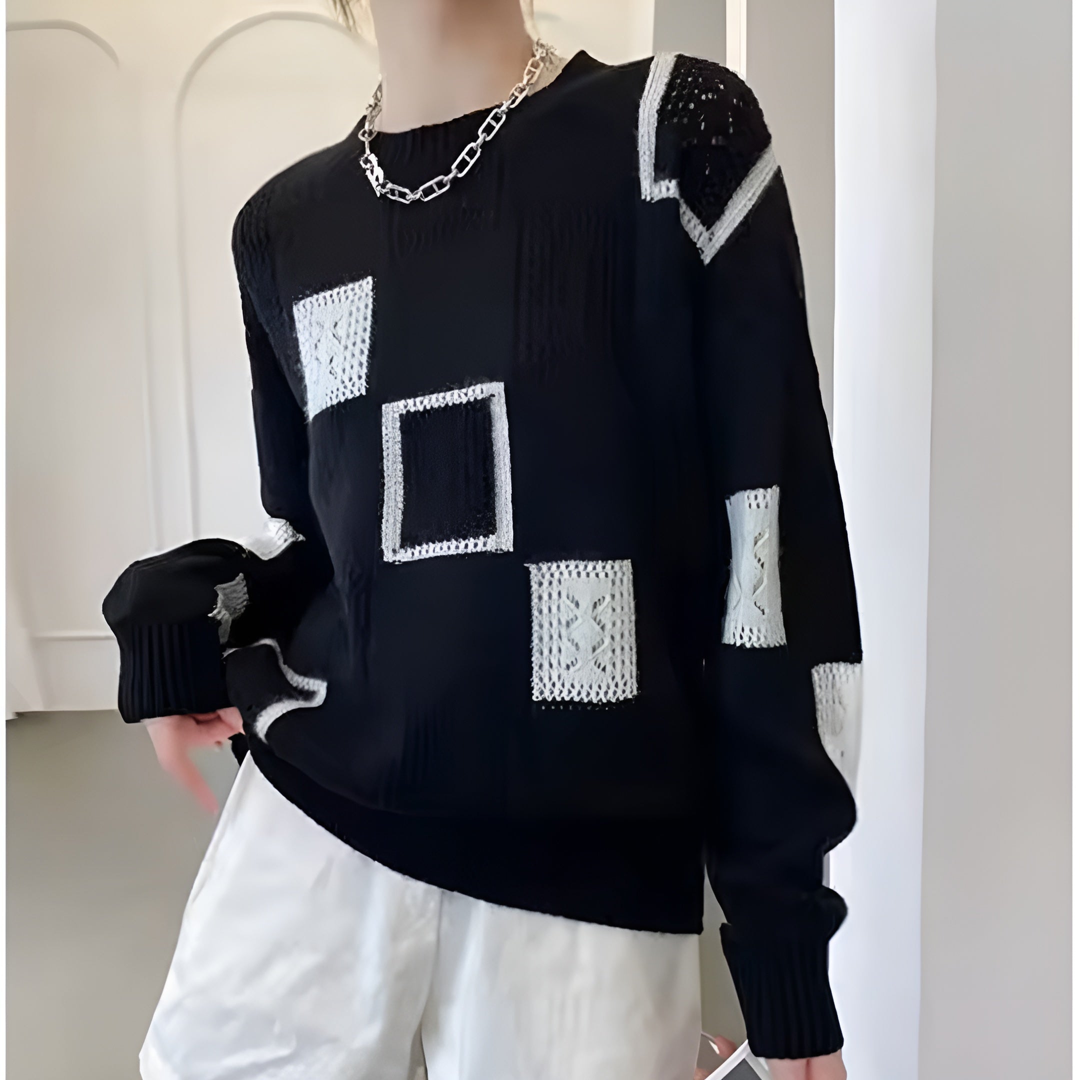 Women's Solid Knit Jumper