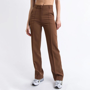 Women's Solid Wide-Leg Trousers