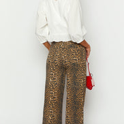 Women's Leopard Denim Jeans
