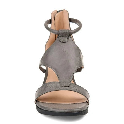 Women's Neutral Leather Sandals