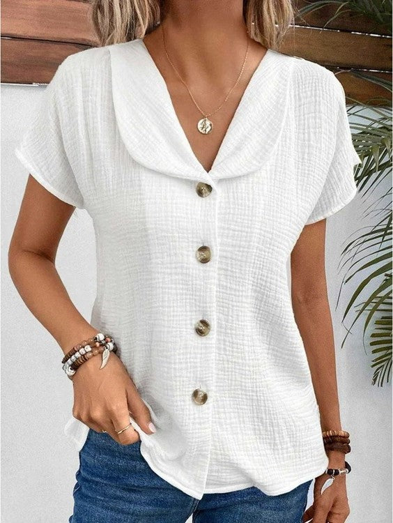 Women's Solid Viscose Blouse