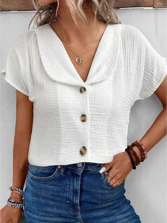 Women's Solid Viscose Blouse