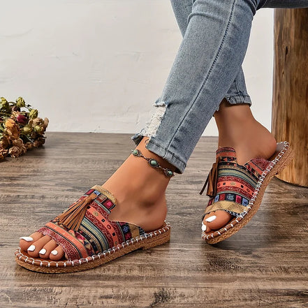 Women's Neutral Leather Sandals