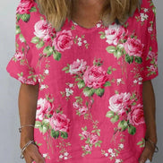 Women's Floral Cotton Shirt