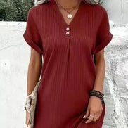 Women's Solid Jersey Relaxed Dress