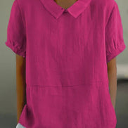 Women's Solid Cotton Blouse