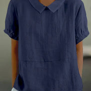 Women's Solid Cotton Blouse