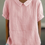 Women's Solid Cotton Blouse