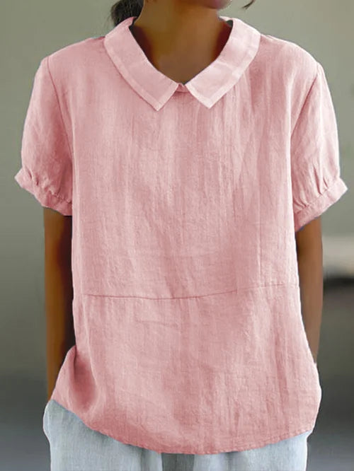 Women's Solid Cotton Blouse