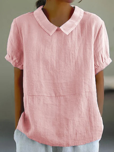 Women's Solid Cotton Blouse