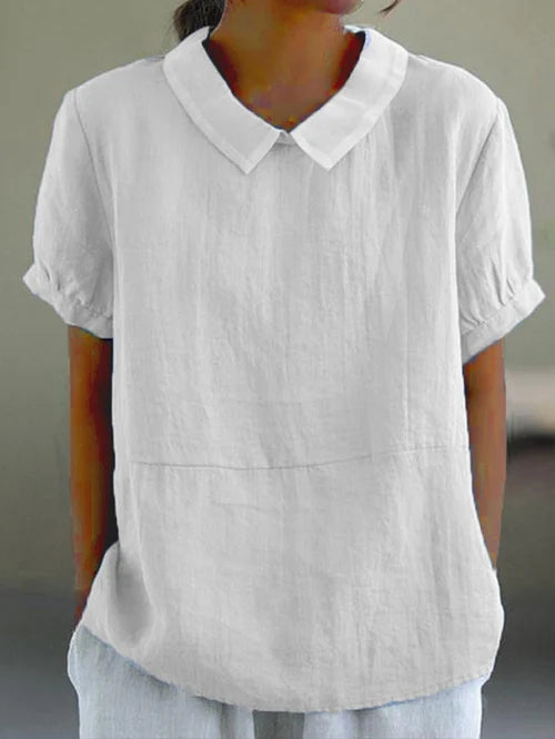 Women's Solid Cotton Blouse