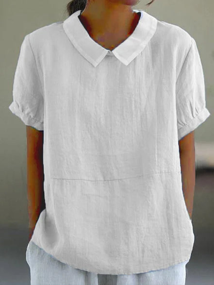 Women's Solid Cotton Blouse