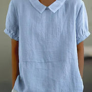 Women's Solid Cotton Blouse
