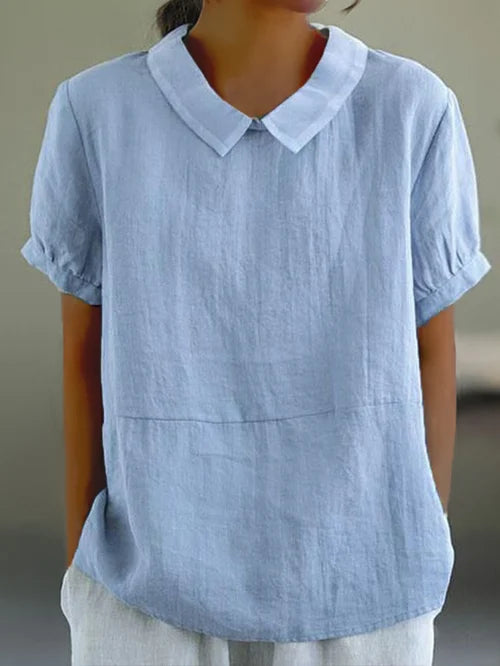 Women's Solid Cotton Blouse