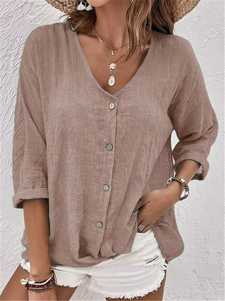 Women's Solid Cotton Top