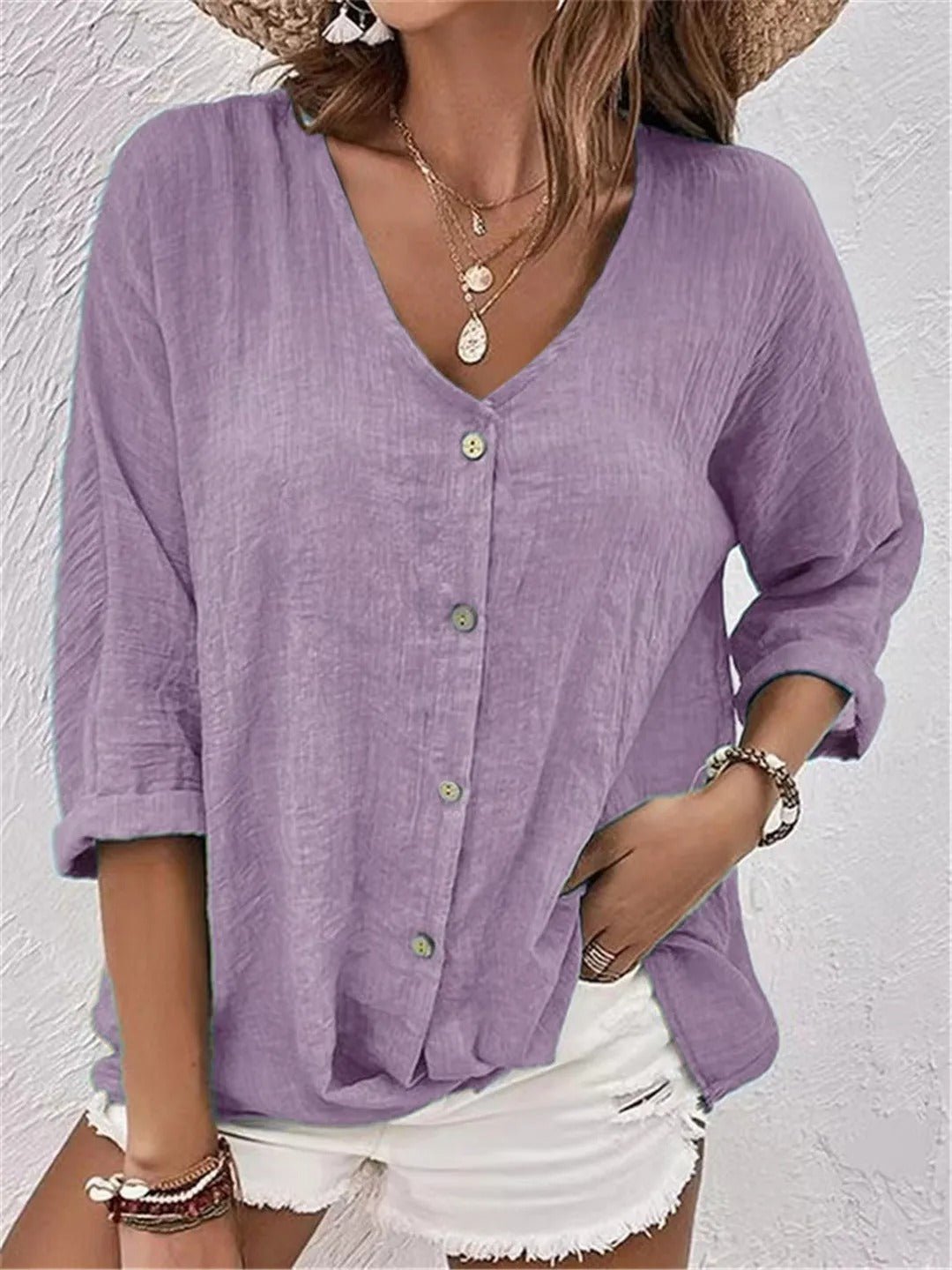 Women's Solid Cotton Top