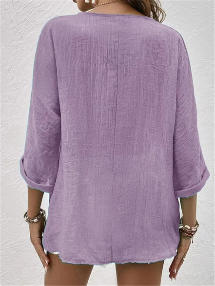 Women's Solid Cotton Top