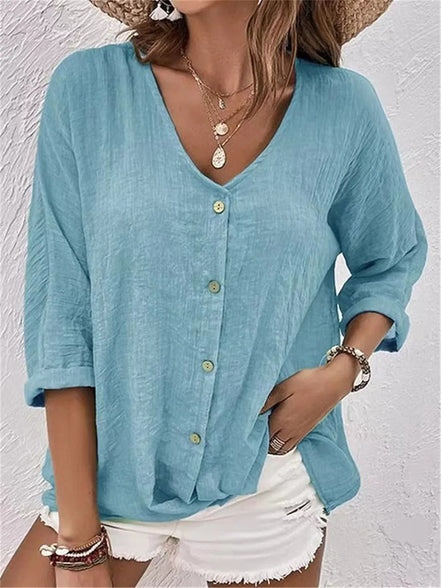 Women's Solid Cotton Top