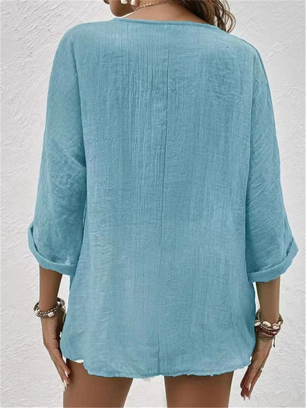 Women's Solid Cotton Top