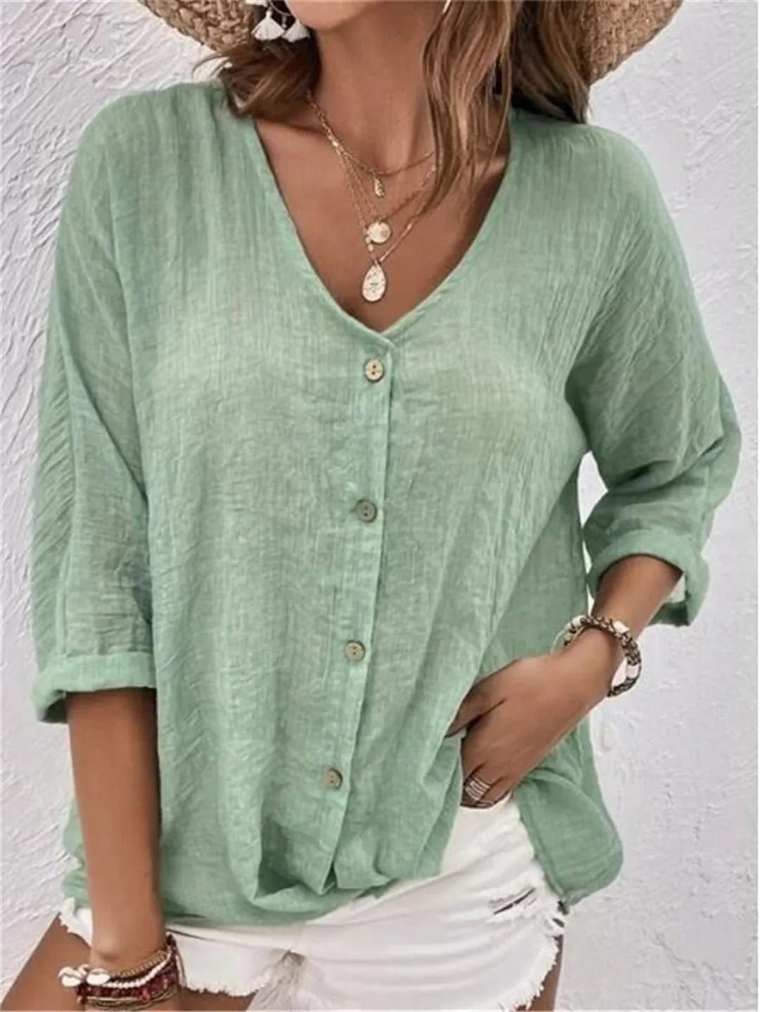 Women's Solid Cotton Top