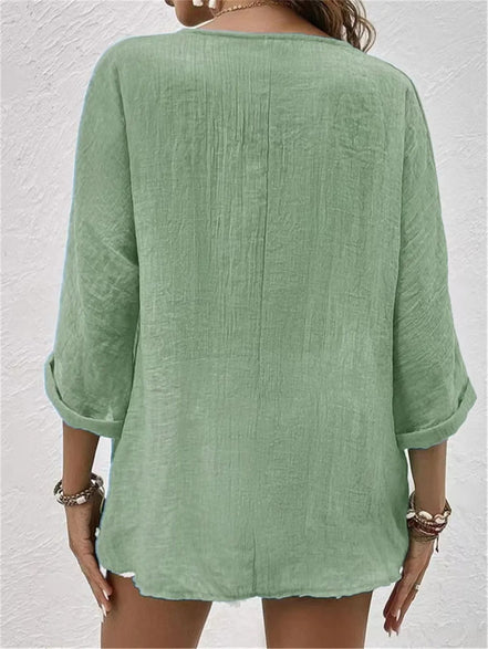 Women's Solid Cotton Top