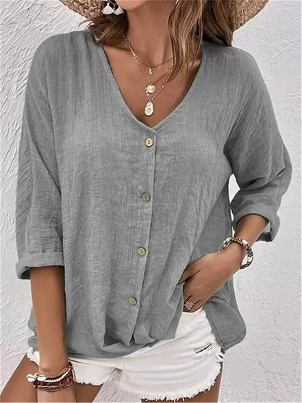 Women's Solid Cotton Top