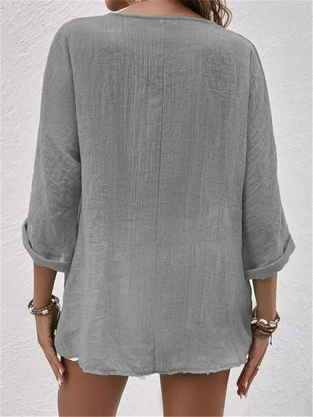 Women's Solid Cotton Top