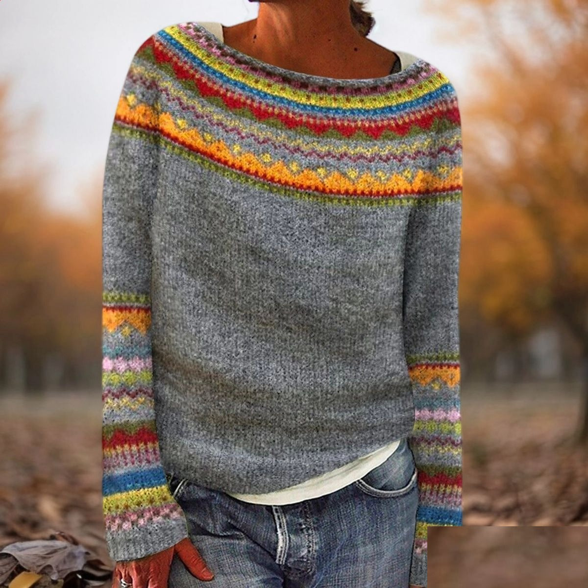 Women's Colourful Knit Jumper