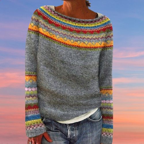 Women's Colourful Knit Jumper