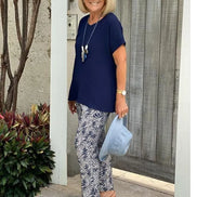 Women's Solid Lightweight Casual Set