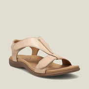 Women's Black Leather Orthopaedic Sandals