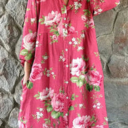 Women's Floral Cotton Dress
