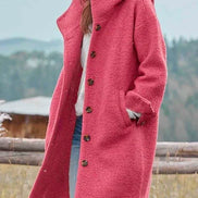 Women's Solid Wool Coat