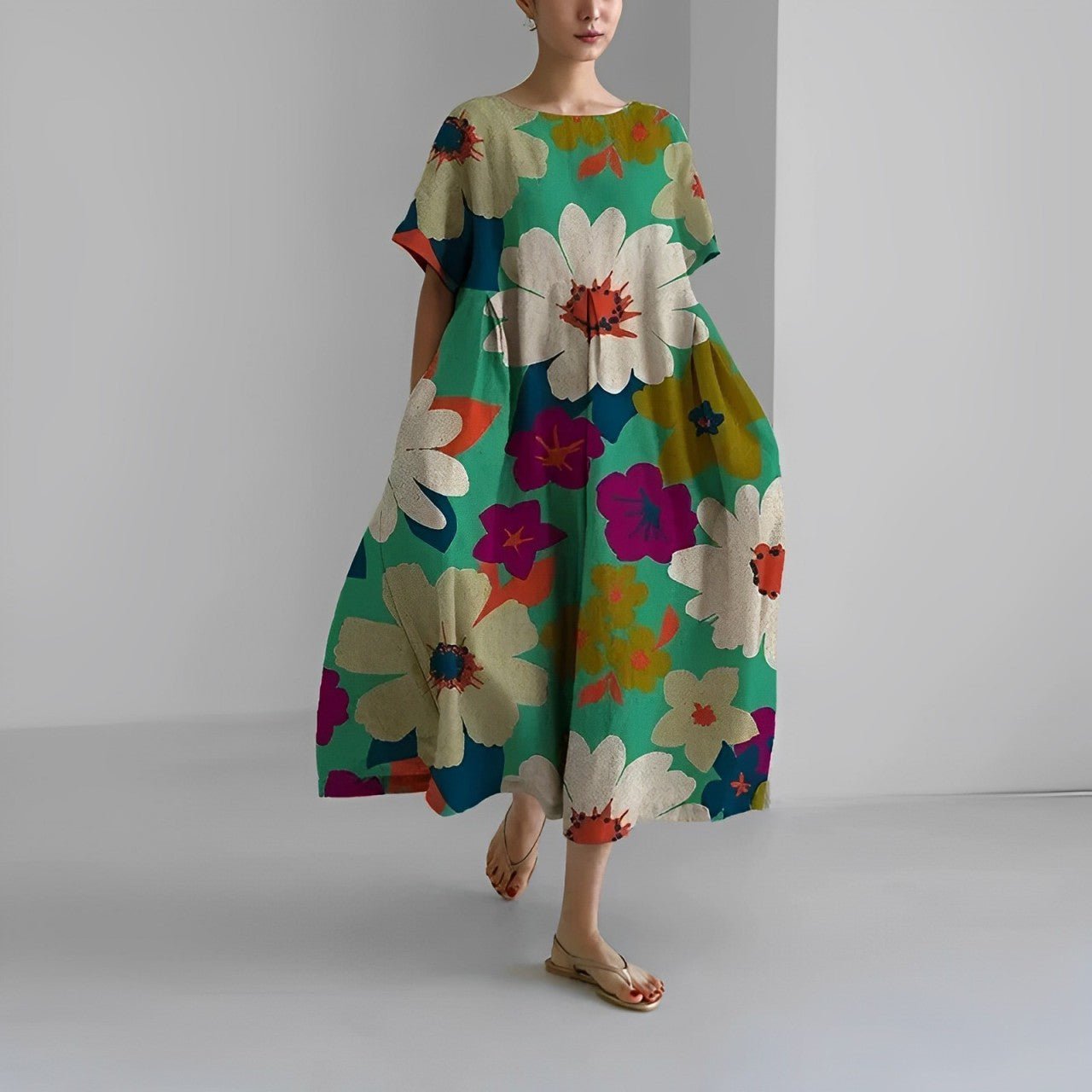 Women's Floral Cotton Dress
