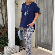 Women's Solid Lightweight Casual Set