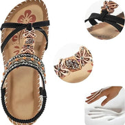 Women's Neutral Leather Sandals