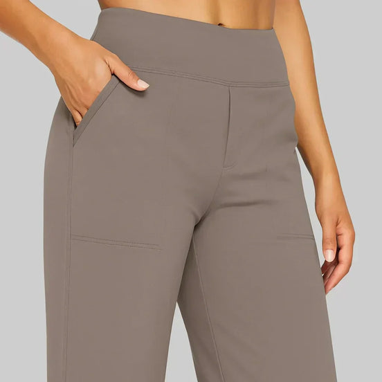 Women's Solid Cotton Trousers