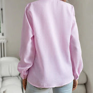 Women's Solid Satin Blouse