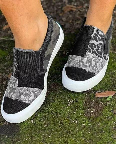 Women's Leopard Print Canvas Shoes