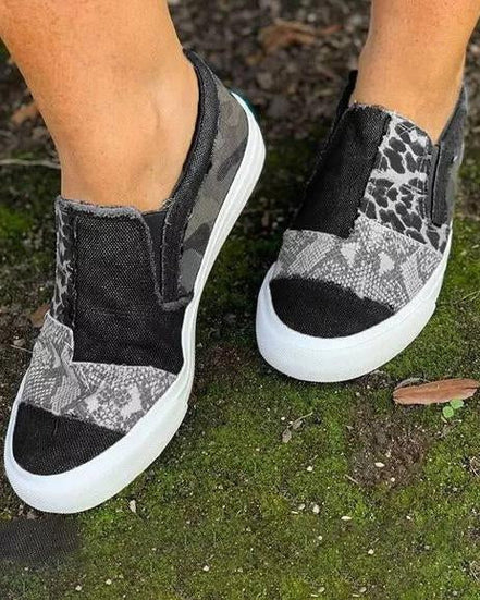 Women's Leopard Print Canvas Shoes