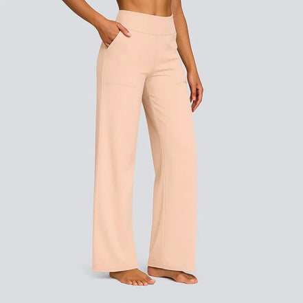 Women's Solid Cotton Trousers